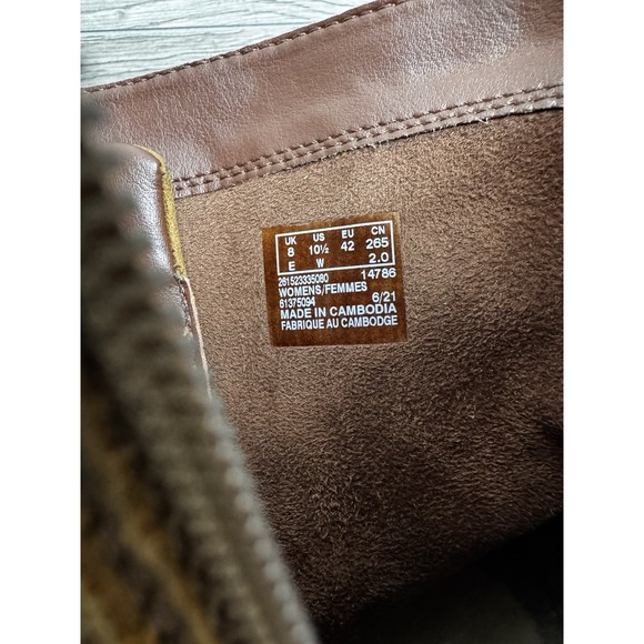 Women’s Brown Leather Lace-Up Buckle Boots - Picture 5 of 11